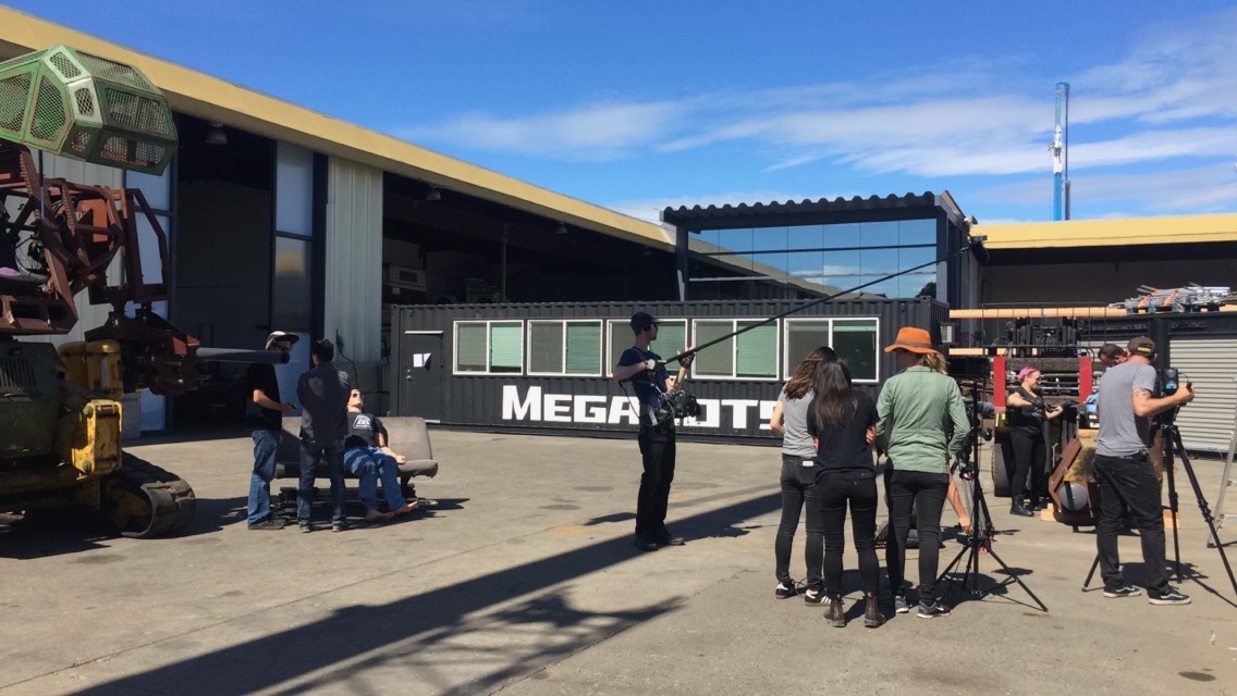 Press shoot at the MegaBots HQ.