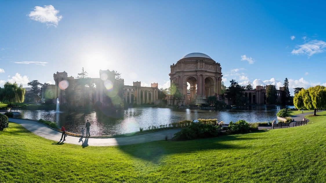 Palace of Fine Arts grounds — Innovation Hangar.