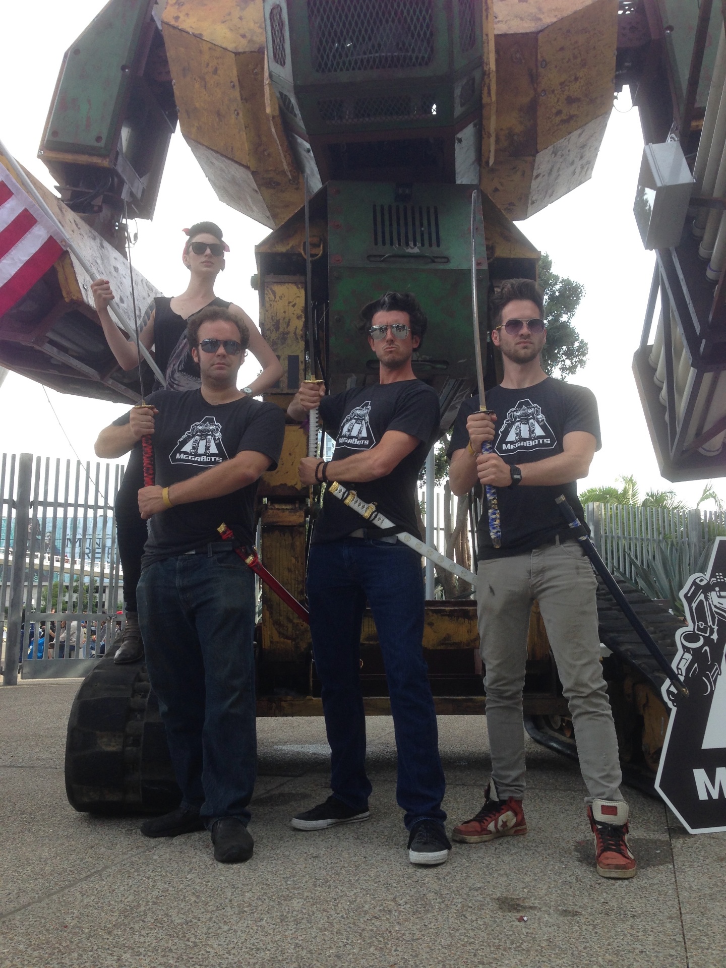 MegaBots team with the Mark II.